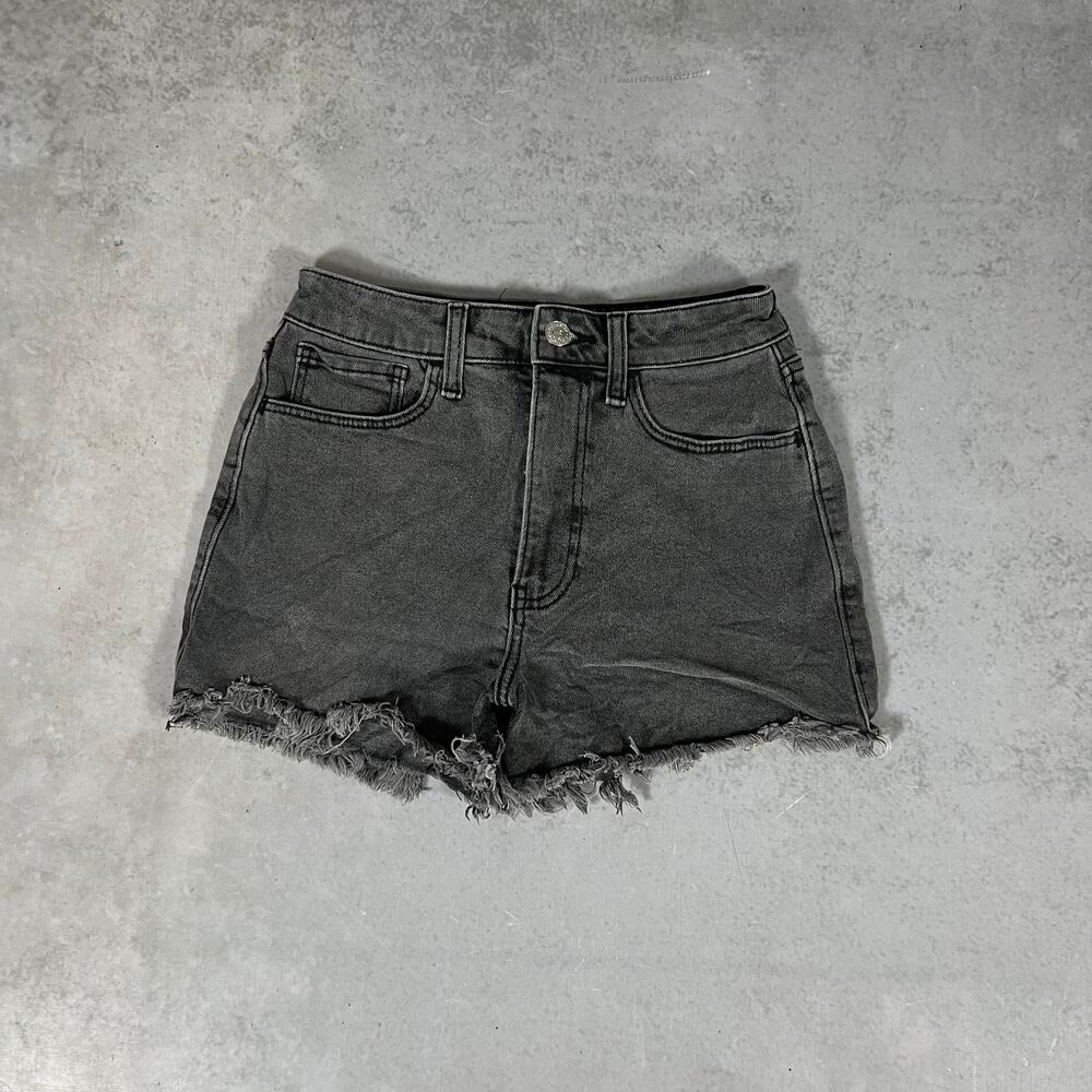 Hollister High Rise Women's Shortie Distressed Denim Cut-off Shorts Size 24